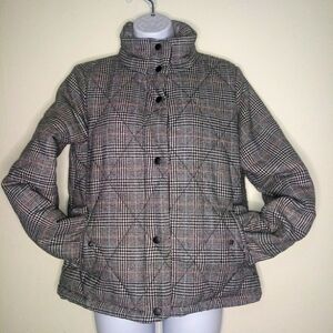 A new day fully lined plaid puffer jacket
